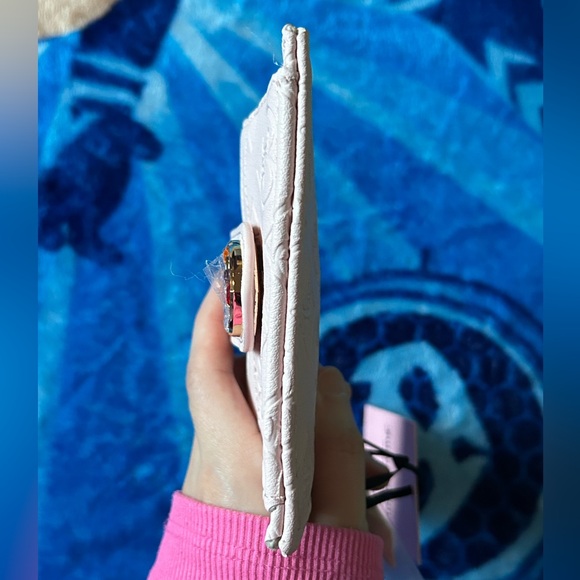 NWT Juicy Couture Glitz Out Tab Elongated CC Bifold Wallet Pink Clay - Picture 8 of 12